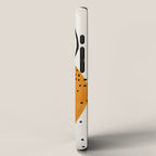 Mid Century Modern Abstract Colorful Art Yellow Ball Orange Shapes Orbit Black Pattern iPhone Case Gallery Image 2