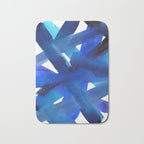 Superwatercolor Multiblue Bath Mat Gallery Image 1
