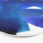 Superwatercolor Multiblue Bath Mat Gallery Image 3