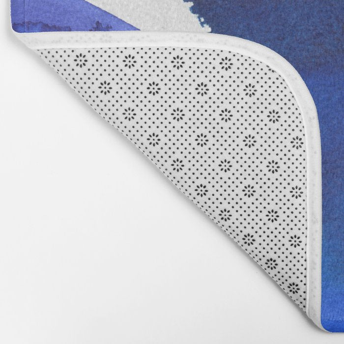 Superwatercolor Multiblue Bath Mat Gallery Image 2