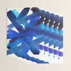 Superwatercolor Multiblue Wrapping Paper Gallery Image 3