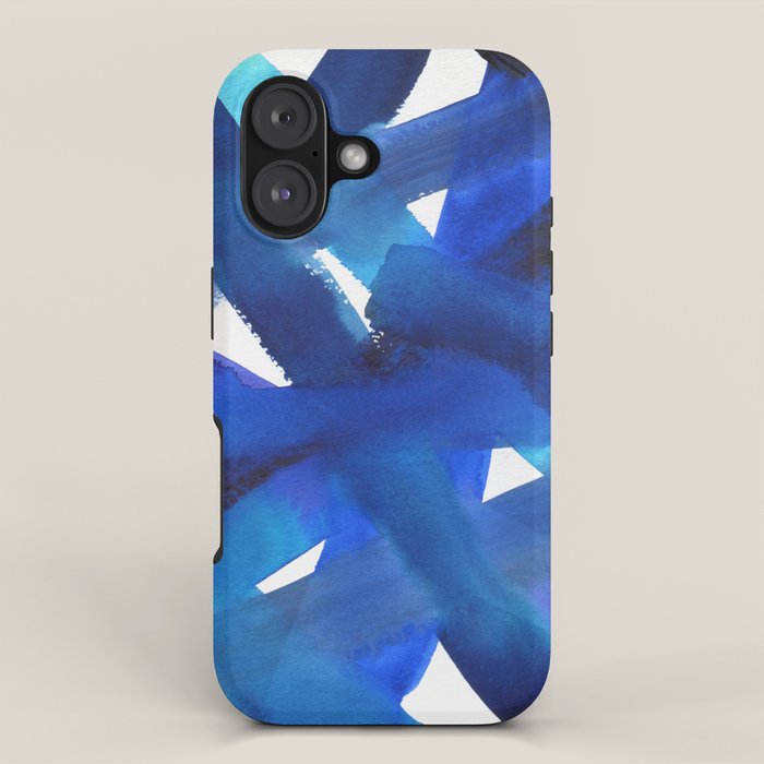 Superwatercolor Multiblue iPhone Case Gallery Image 1
