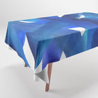 Superwatercolor Multiblue Tablecloth Gallery Image 1