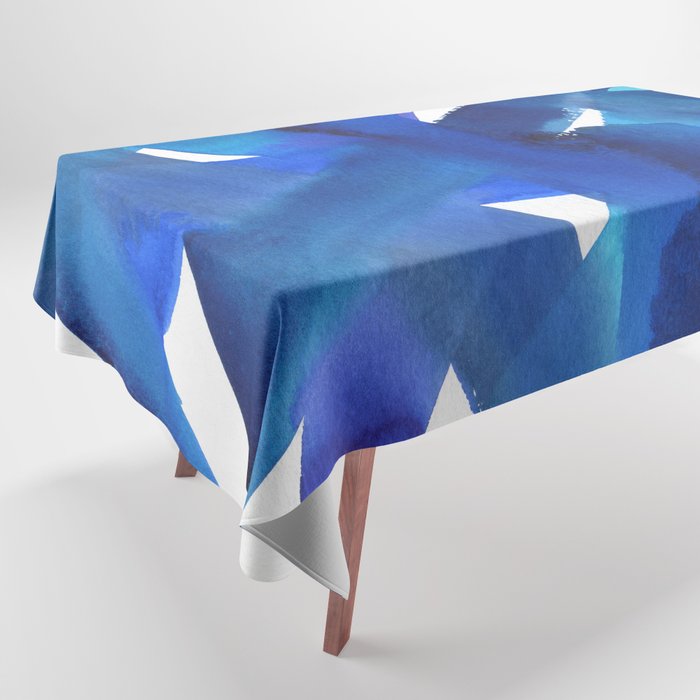 Superwatercolor Multiblue Tablecloth Gallery Image 1