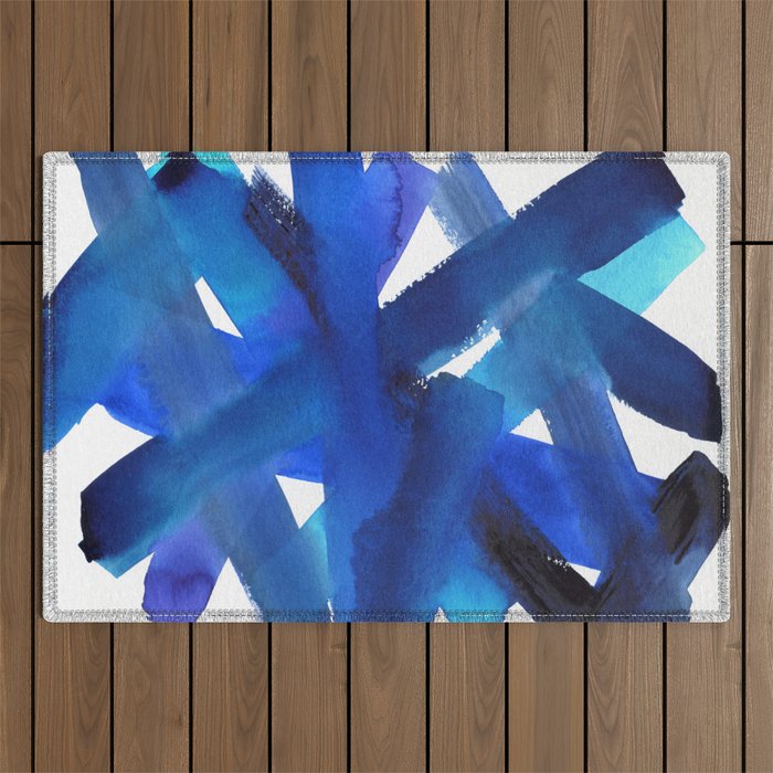 Superwatercolor Multiblue Outdoor Rug Gallery Image 1