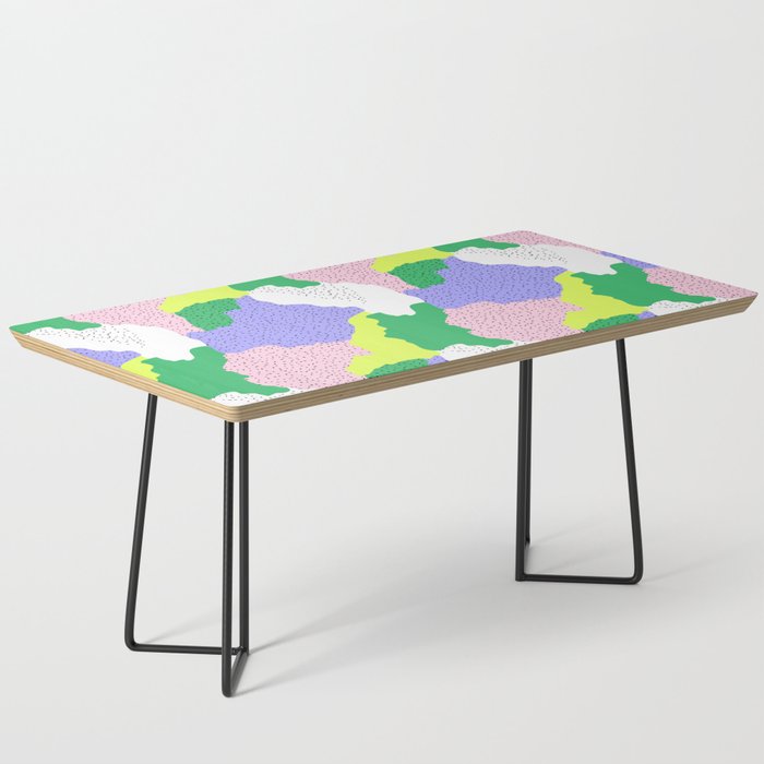 Abstract colorful retro 90s art pattern Coffee Table Gallery Image 1