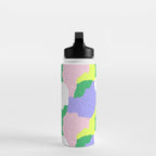Abstract colorful retro 90s art pattern Water Bottle Gallery Image 3