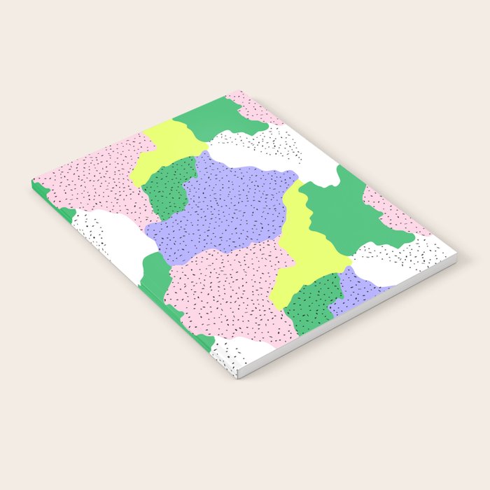 Abstract colorful retro 90s art pattern Notebook Gallery Image 2