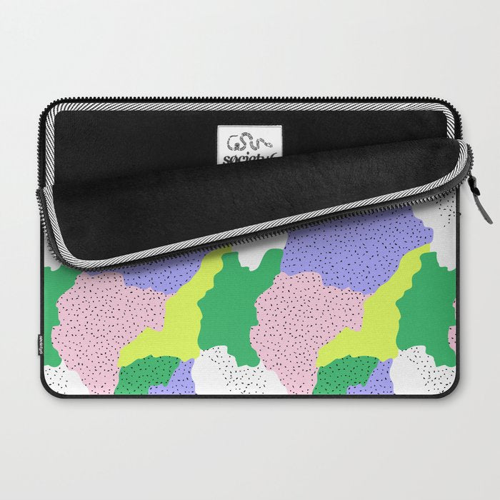 Abstract colorful retro 90s art pattern Laptop Sleeve Gallery Image 2