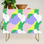 Abstract colorful retro 90s art pattern Credenza Gallery Image 1
