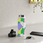 Abstract colorful retro 90s art pattern Water Bottle Gallery Image 4