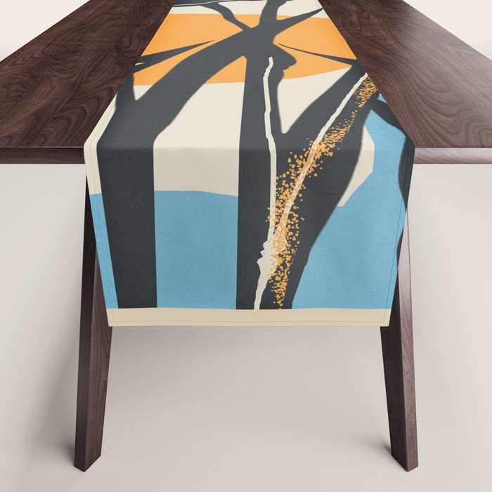 Modern Iris Abstraction Table Runner Gallery Image 1
