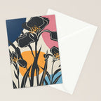 Modern Iris Abstraction Stationery Card Gallery Image 2
