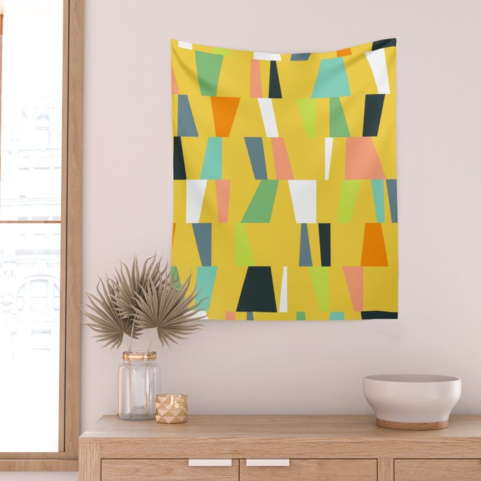 Modern Geometric 39 Wall Tapestry Gallery Image 2