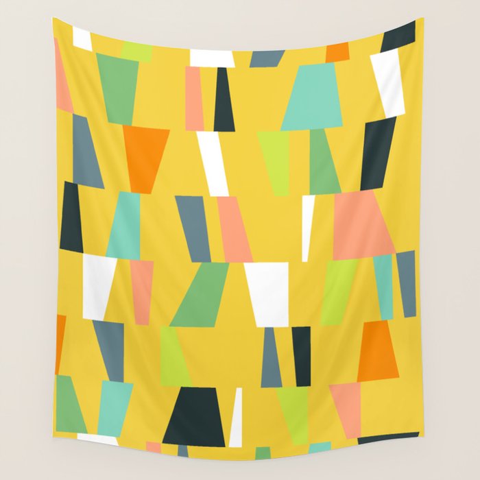 Modern Geometric 39 Wall Tapestry Gallery Image 1