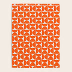 Mid-Century Modern Pattern No.27 Mini - Off-White and Orange Poster Gallery Image 4