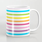 Rainbow Stripe Pattern Colorful Rainbow Lines Coffee Mug Gallery Image 1