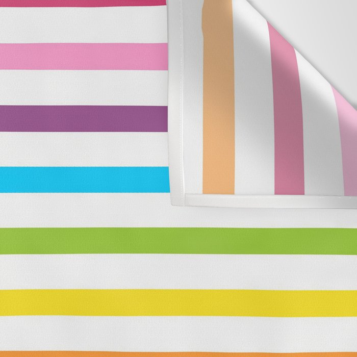 Rainbow Stripe Pattern Colorful Rainbow Lines Wall Tapestry Gallery Image 3