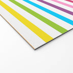 Rainbow Stripe Pattern Colorful Rainbow Lines Welcome Mat Gallery Image 2