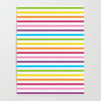 Rainbow Stripe Pattern Colorful Rainbow Lines Poster Gallery Image 4