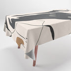 Abstract Minimal Horse 3 Tablecloth Gallery Image 1