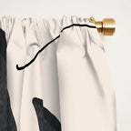 Abstract Minimal Horse 3 Window Curtain Gallery Image 2