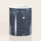 Fireflies Near Minumagawa River - Vintage Japanese Woodblock Print Art By Kawase Hasui Coffee Mug Gallery Image 4