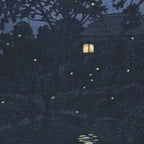 Fireflies Near Minumagawa River - Vintage Japanese Woodblock Print Art By Kawase Hasui Coffee Mug Gallery Image 2