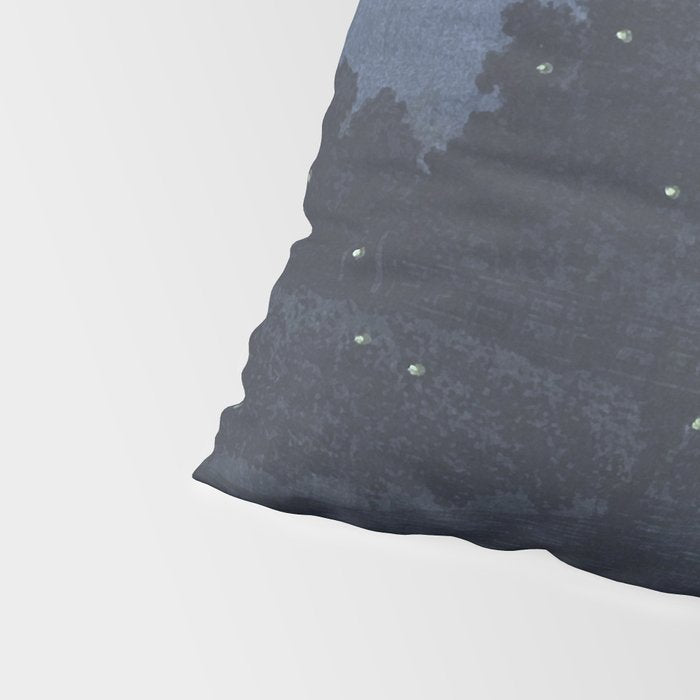 Fireflies Near Minumagawa River - Vintage Japanese Woodblock Print Art By Kawase Hasui Pillow Sham Gallery Image 4