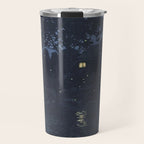 Fireflies Near Minumagawa River - Vintage Japanese Woodblock Print Art By Kawase Hasui Travel Mug Gallery Image 1