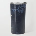 Fireflies Near Minumagawa River - Vintage Japanese Woodblock Print Art By Kawase Hasui Travel Mug Gallery Image 2