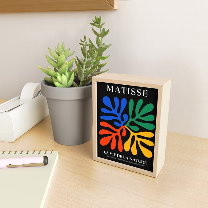 Nature Leaf Cutouts II: Night Edition | Mid-Century Henri Matisse Series Mini Art Print Gallery Image 2