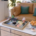 Nature Leaf Cutouts II: Night Edition | Mid-Century Henri Matisse Series Serving Tray Gallery Image 2
