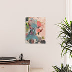 pink summer roses 3 triptych abstract Poster Gallery Image 2