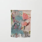 pink summer roses 3 triptych abstract Wall Hanging Gallery Image 1