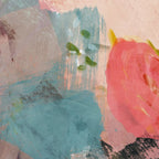pink summer roses 3 triptych abstract Coffee Mug Gallery Image 2