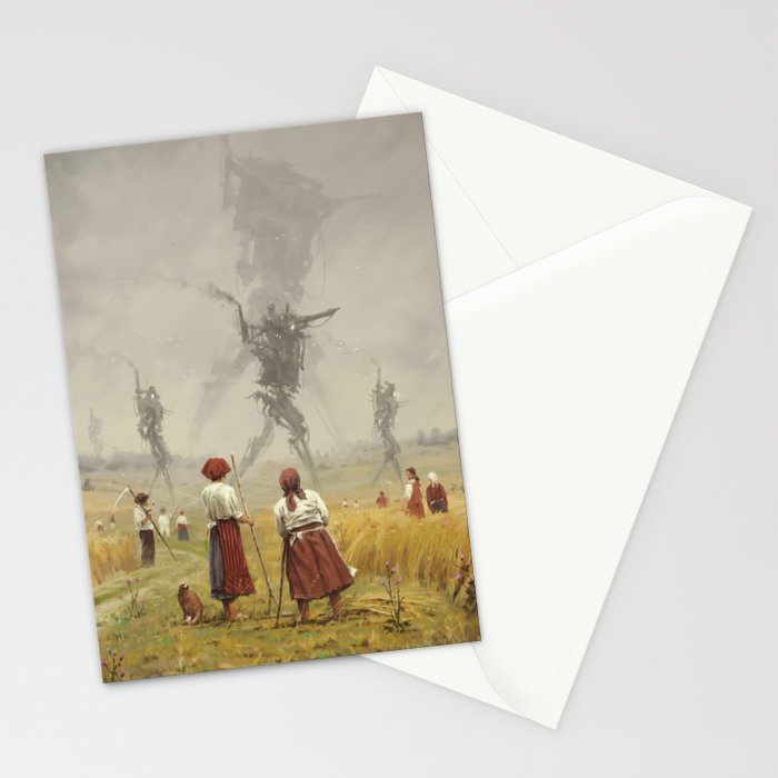 1920 -The march of the Iron Scarecrows Stationery Card Gallery Image 2