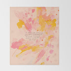 "O How Beautifully You Are Learning To Live Fully Right Where You Are." Throw Blanket Gallery Image 2