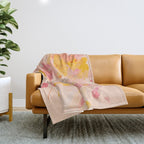 "O How Beautifully You Are Learning To Live Fully Right Where You Are." Throw Blanket Gallery Image 1