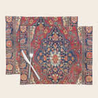 Farahan Arak West Persian Rug Print Placemat Gallery Image 1