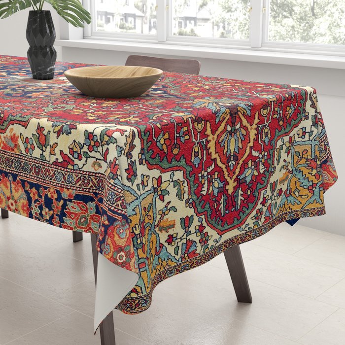 Farahan Arak West Persian Rug Print Tablecloth Gallery Image 3