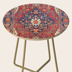Farahan Arak West Persian Rug Print Side Table Gallery Image 2