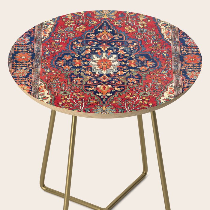 Farahan Arak West Persian Rug Print Side Table Gallery Image 2