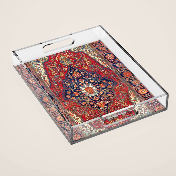 Farahan Arak West Persian Rug Print Acrylic Tray Gallery Image 1