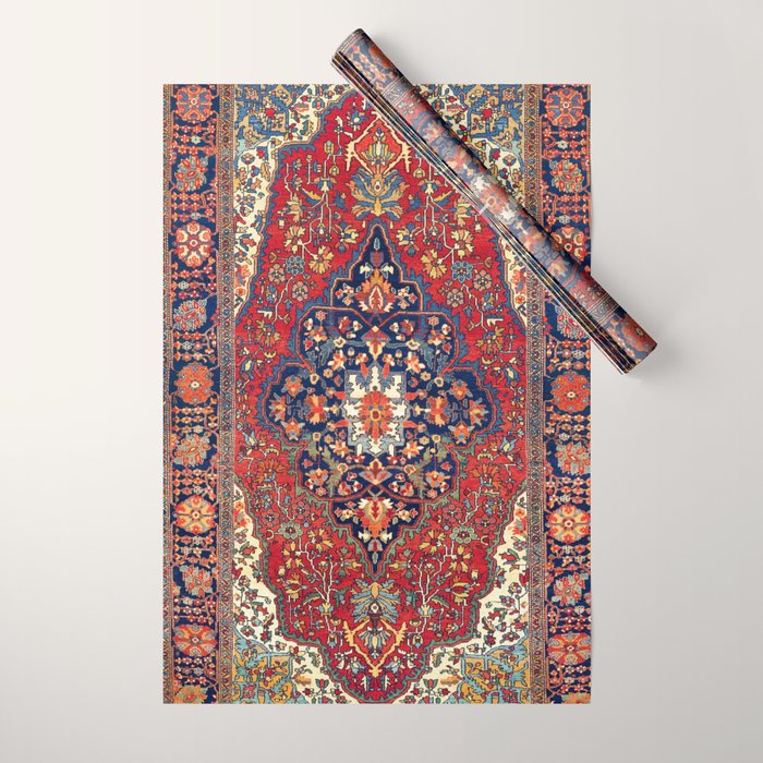 Farahan Arak West Persian Rug Print Wrapping Paper Gallery Image 1