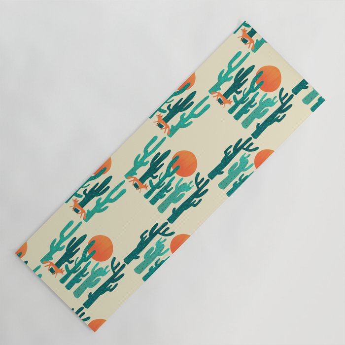 Desert fox Yoga Mat Gallery Image 1