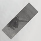 Edgar Allan Poe Walking the Bronx's High Bridge black and white lithograph  Yoga Mat Gallery Image 1