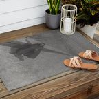 Edgar Allan Poe Walking the Bronx's High Bridge black and white lithograph  Outdoor Rug Gallery Image 2