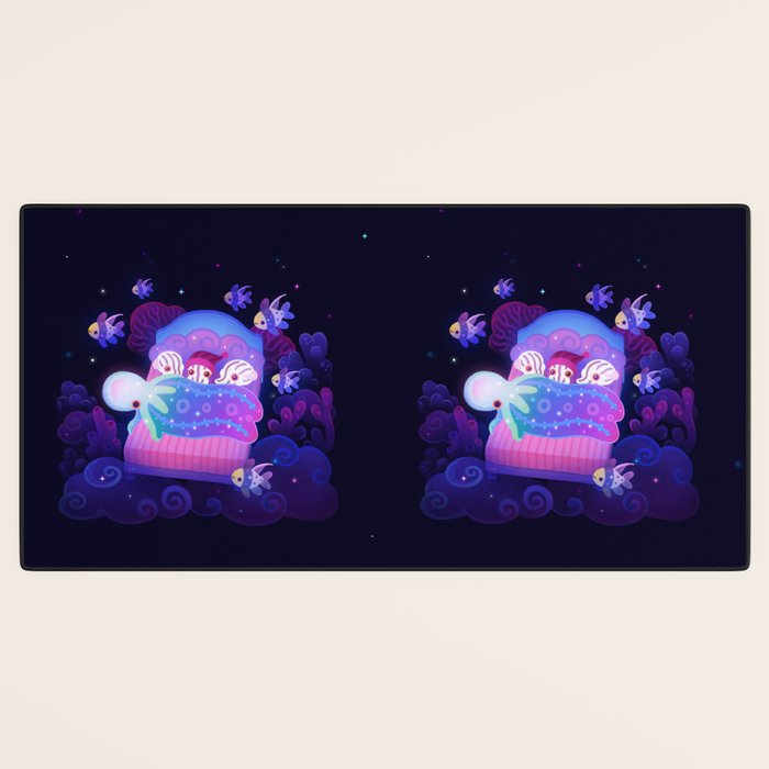 Blanket octopus Desk Mat Gallery Image 3