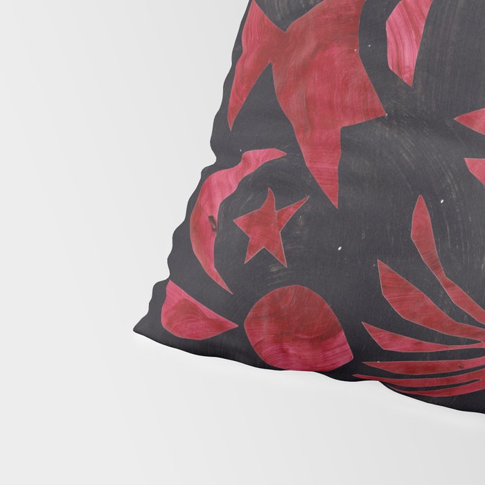 Crimson Village At Night  Pillow Sham Gallery Image 4